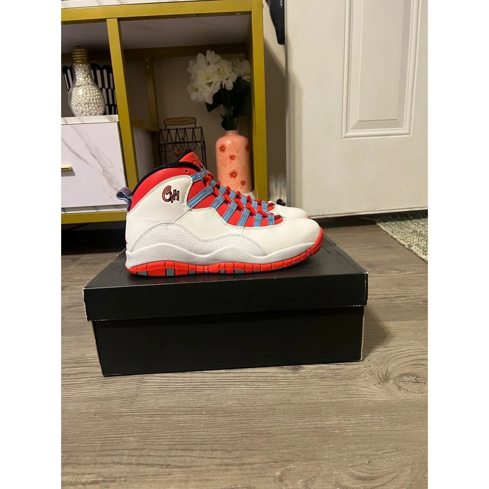 Air Jordan 10 Retro Men's City Pack Chicago 310805-114 Size 7
